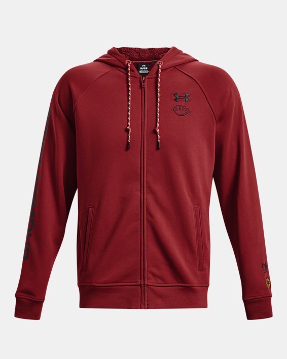 Men's UA Terry Lunar New Year Full-Zip in Red image number 5